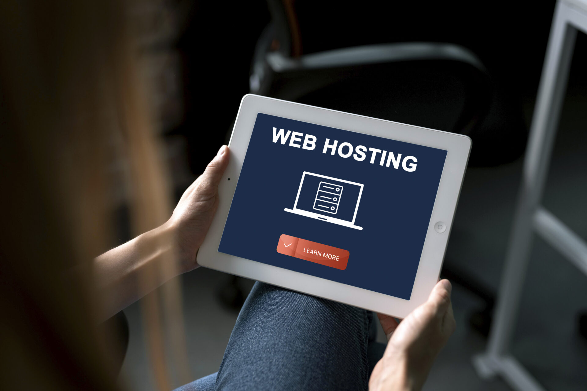 Why Local Web Hosting Beats International Providers for Irish Businesses website hosting concept with tablet high angle
